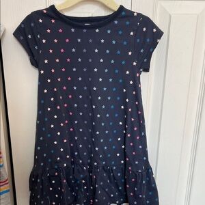 Tea Collection Navy Star Pattern Dress